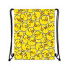 Bad eendjes rugzak 28,5 x 34 cm - Rugzakje met trekkoorden - Gele Duck Print - Afbeelding 2