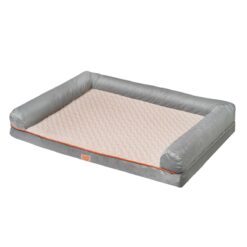 Alternative view of Lizzy & Lola - Fluffy Hondenbed Nappy Teddy - 107 x 76 cm - Beige/Grijs
