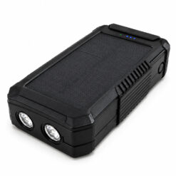 Sanyano solar powerbank - Met SOS zaklamp en kompas - Draadloos opladen - 50000 mAh - 20W - Zwart