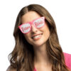Partybril team bride - Pinhole zonnebril met witte glazen - 3 stuks - Afbeelding 5
