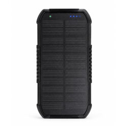 Alternative view of Sanyano solar powerbank - Met SOS zaklamp en kompas - Draadloos opladen - 50000 mAh - 20W - Zwart
