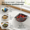 Gootsteenbakje ABS - Spoelbakmandje - 17 x 17 cm - Grijs - Afbeelding 7