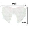 Accessoire set - Engel - Diadeem, vleugels en choker - 3-delig - Wit - Afbeelding 4