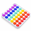 Pop it deluxe vierkant - Fidget toy - Regenboog - Stressverlagend speelgoed voor kinderen - Afbeelding 2