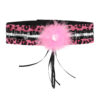 Accessoire set - Luipaard - Diadeem, staart, choker en armbanden - 5-delig - Roze - Afbeelding 4