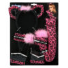Accessoire set - Luipaard - Diadeem, staart, choker en armbanden - 5-delig - Roze - Afbeelding 9