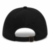 Pet met badeendje - Baseball cap met verstelbare metalen gesp – Unisex festival cap - Zwart - Afbeelding 2