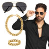 Accessoire set - Pimp - Armband, partybril en ketting - 3-delig