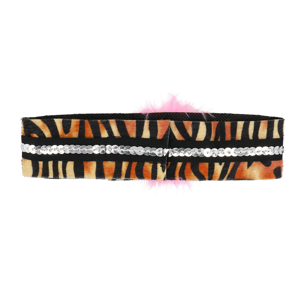Accessoire set - Tijger - Diadeem, staart, choker en armbanden - 5-delig - Afbeelding 5