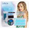 Schminkset zeemeermin - Glitter make-up kit met stencil en strass steentjes - Mermaid schmink - 6-delig