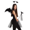 Accessoire set - Vleermuis - Diadeem, vleugels, toverstaf en tutu - 4-delig - Zwart - Afbeelding 7