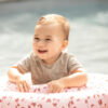 Babyzwemband met panterprint oudroze - Afbeelding 4