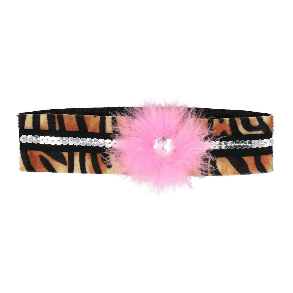 Accessoire set - Tijger - Diadeem, staart, choker en armbanden - 5-delig - Afbeelding 4