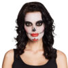 Schminkset day of the dead - Make-up kit met oogdecoratie en strass steentjes - Dia de los muertos schmink - 6-delig - Afbeelding 3
