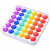 Pop it deluxe vierkant - Fidget toy - Regenboog - Stressverlagend speelgoed voor kinderen - Afbeelding 3