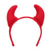 Accessoire set - Duivel - Diadeem en staart - 2-delig - Rood - Afbeelding 2