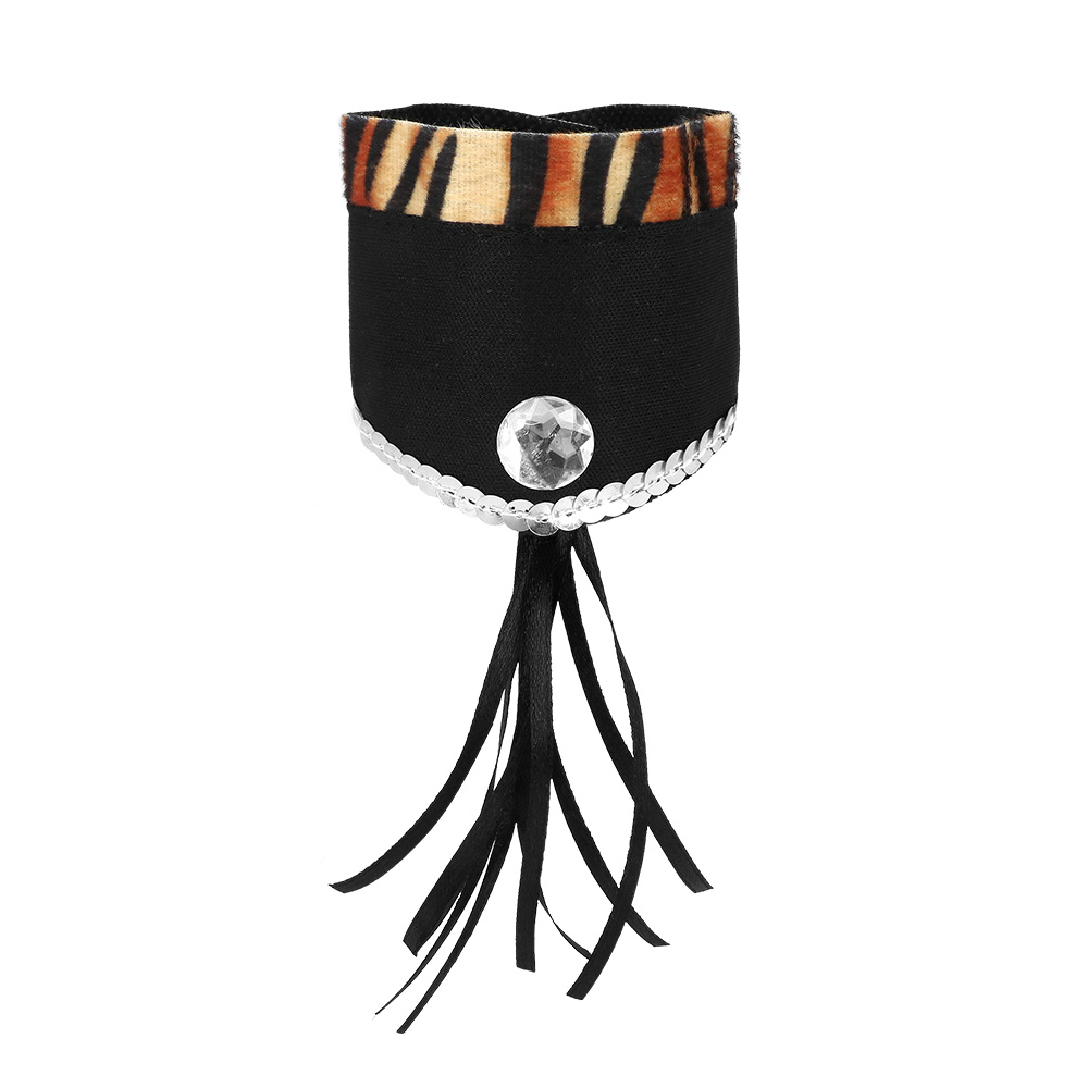 Accessoire set - Tijger - Diadeem, staart, choker en armbanden - 5-delig - Afbeelding 7