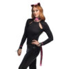 Accessoire set - Luipaard - Diadeem, staart, choker en armbanden - 5-delig - Roze - Afbeelding 10