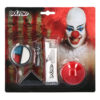 Schminkset horror clown - Make-up kit met clownsneus - Gezichtsschmink - 5-delig
