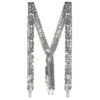 Accessoire set - Partybril, vlinderstrik en bretels - Zilver - 3-delig - Afbeelding 6