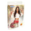 Accessoire set - Buikdanseres - Hoofdband, riem, armbanden - 4-delig - Rood - Afbeelding 5