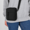 Schoudertas van nylon - Crossbody tas met voorvak - Zwart - Afbeelding 4