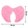 Accessoire set - Engel - Diadeem en vleugels - 2-delig - Roze - Afbeelding 4