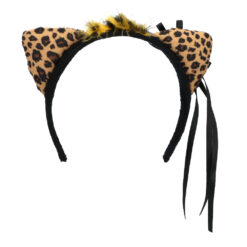 Alternative view of Accessoire set - Luipaard - Diadeem, staart, choker en armbanden - 5-delig