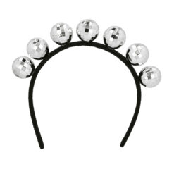 Alternative view of Accessoire set - Disco - Diadeem, partybril, ketting, oorbellen en ring - 5-delig - Zilver