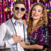 Accessoire set - Disco - Diadeem, partybril, ketting, oorbellen en ring - 5-delig - Zilver - Afbeelding 12
