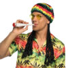 Accessoire set - Hippie - Rasta - Joint, partybril en muts - 3-delig - Afbeelding 7
