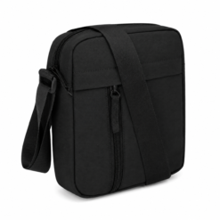 Alternative view of Schoudertas van nylon - Crossbody tas met voorvak - Zwart
