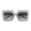 Accessoire set - Disco - Diadeem, partybril, ketting, oorbellen en ring - 5-delig - Zilver - Afbeelding 3