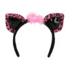 Accessoire set - Luipaard - Diadeem, staart, choker en armbanden - 5-delig - Roze - Afbeelding 2
