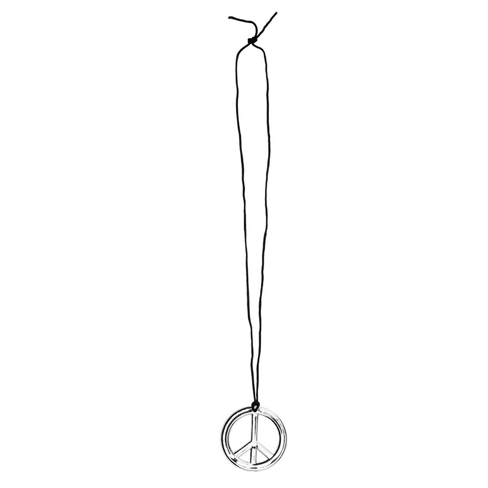 Accessoire set - Hippie - Peace - Hoofdband, partybril en ketting - 3-delig - Afbeelding 4
