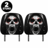 Halloween Auto Hoofdsteunhoezen – Horror Schedel – 2 stuks