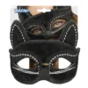 Kattenmasker - Dierenmasker met lintsluiting - Zwart - Afbeelding 6