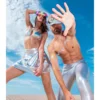 Caleidoscoopbril regenboog - Partybril met verstelbare elastieken band - Regenboog - Afbeelding 7