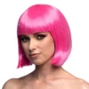 Boblijn pruik - Cabaret pruik - Roze