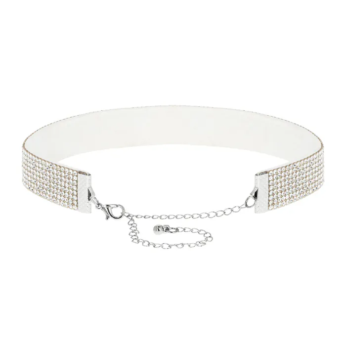 Glitter choker - ketting - Glitter - Zilver - Afbeelding 3
