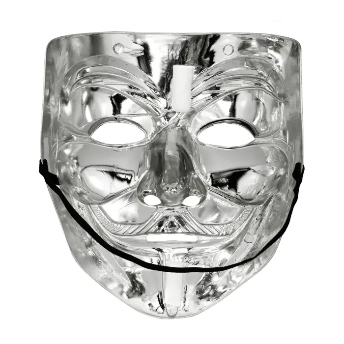 Protest masker - Verkleedmasker - Zilver - Afbeelding 4