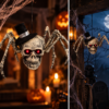Decoratie spinnenschedel - Halloween - 10 x 24 x 15 cm - Afbeelding 2