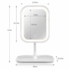 Duradis - Kantelbare make-up spiegel op standaard - Met touch lichtbediening - USB oplaadbaar - Afbeelding 5