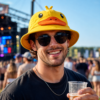 Duck Bucket Hat – Gele Badeend Festival Hoed - 56-58 cm - Afbeelding 2
