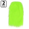 Beenwarmers UV Blacklight - Fluffy 80s Retro Party Beenwarmers - Neon groen - Afbeelding 2