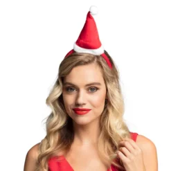 Alternative view of Kerst haarband - diadeem - Met Kerstmuts