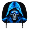 Halloween Auto Hoofdsteunhoezen – Blauw skelet – 2 stuks - Afbeelding 4