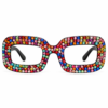 Partybril met diamantjes - Glitter - Zonder glazen - Afbeelding 2