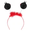 Diadeem met lieveheersbeestjes - Haarband - Rood/Zwart - Afbeelding 3