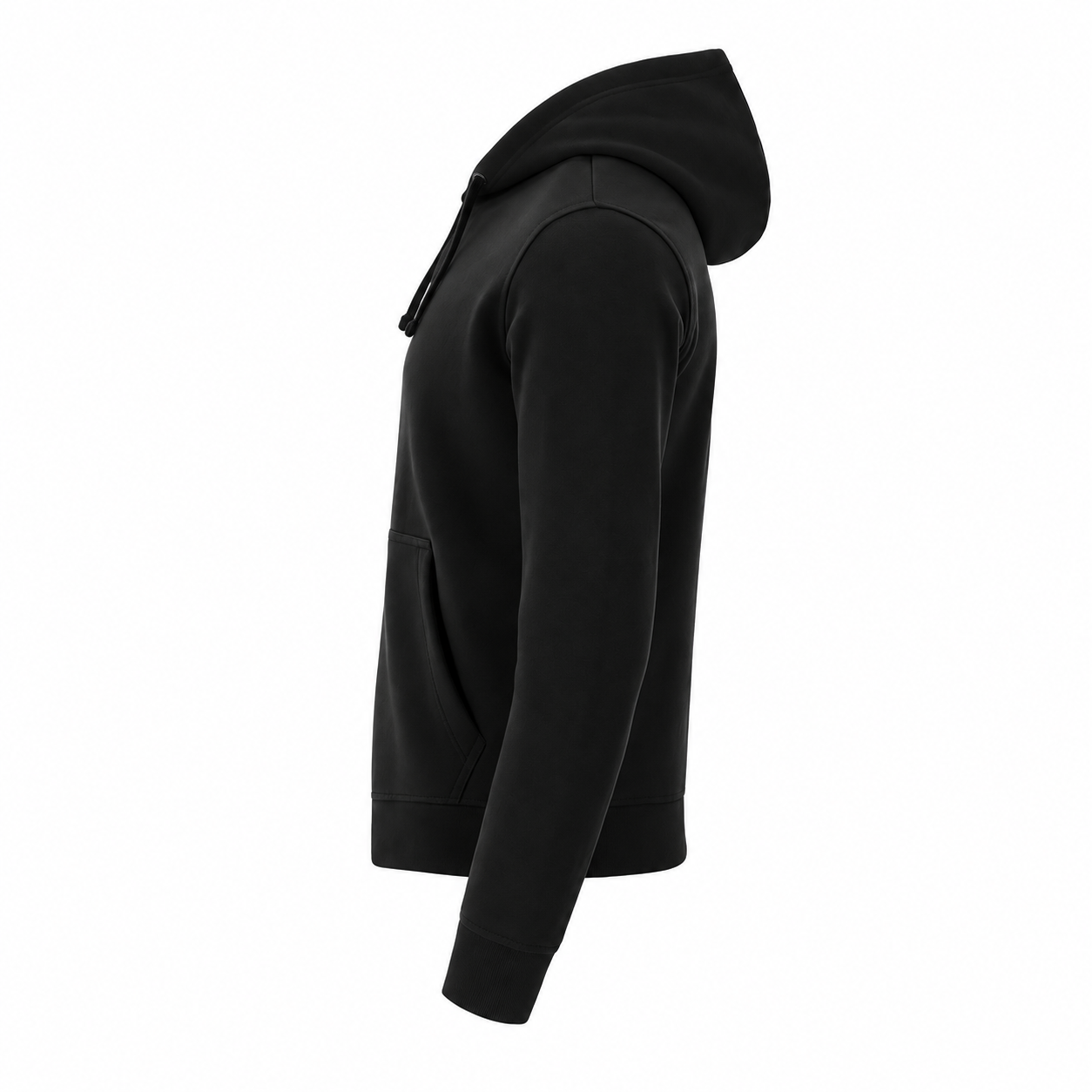 Unisex zwart vest met ritssluiting en capuchon - 280 g/m² - Maat L - Afbeelding 5